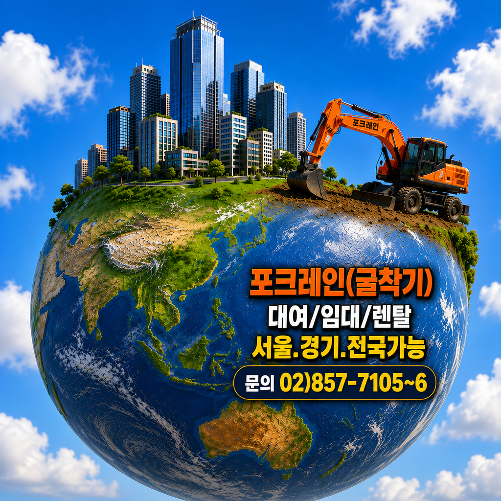 #지구창조 포크레인
#건설현장 굴착기